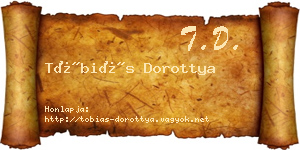 Tóbiás Dorottya névjegykártya