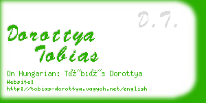 dorottya tobias business card